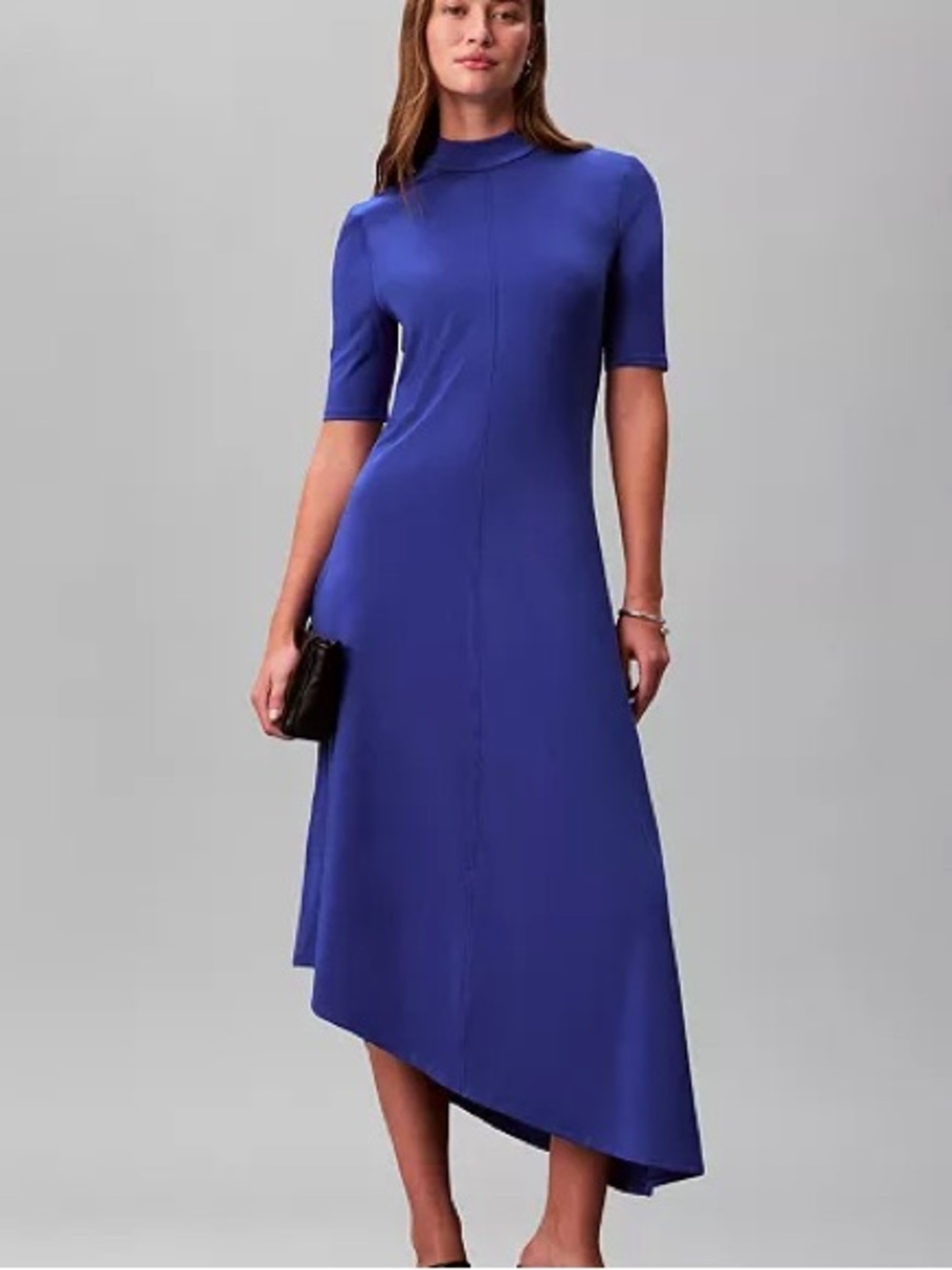NWT Calvin Klein Mock Neck Midi Dress